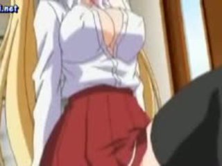 Nimfomanai anime mergaitė freting sunkus penis