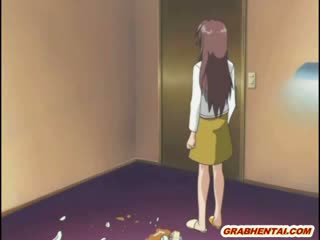 Slutty manga modella ragazza con enorme tette gets assfucked da suo brothers boyfriend