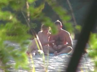 Offentlig russisk strand par sex skjult kamera voyeur