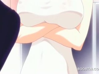 Sexy blondine anime pop fucks boner met reusachtig boezem