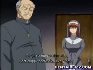 Hentaï nonne gets baisée par perverti priest