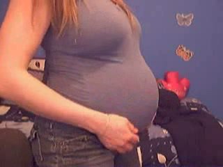 Showing Pregnant Belly