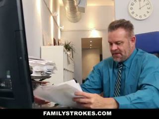 Familystrokes - ส่วนหนึ่ง เวลา ขั้นตอน ลูกสาว becomes full-time ผู้หญิงสำส่อน