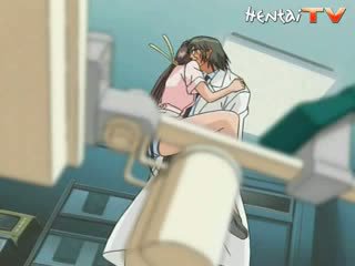 Sexy manga nurse gets fucked