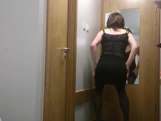 bello crossdresser cazzo, tutto assolo scopata, masturbazione vid