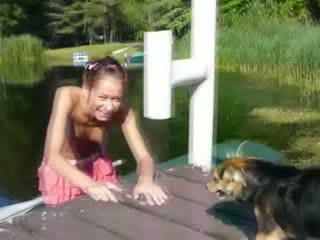 Amateur french Natasha in the boat