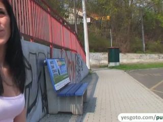 Sexy Aneta Masturbates In Public And Gets Fucked For Cash