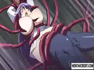 Hentai babe fucked by tentacles