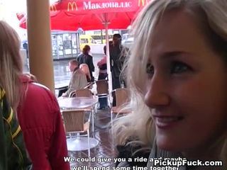 Youthful Blonde Bumped From McDonald's Onto The Street