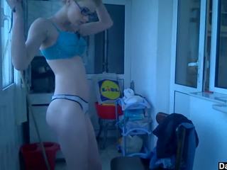 Cute Swedish Teen Dances And Strips