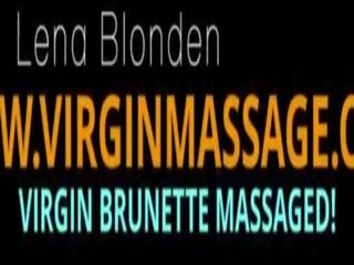 Russian Teen Lena Blonden Gets Her Virgin Pussy Massaged