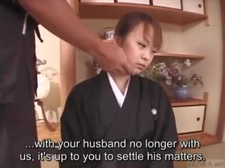 Subtitled mourning japans vrouw aya otosaki debt payback