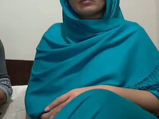Sexy india aunty with lover possing her boobs & p