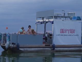 Ersties - Three Girls Go Topless On a Boat For All To See