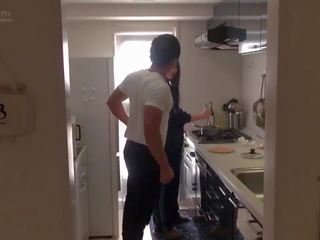 Cheating Anal Hot Thin Wife in Kitchen While Husband...