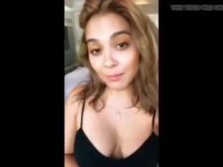 Stella Hudgens Cleavage in Selfie Vid, Porn be