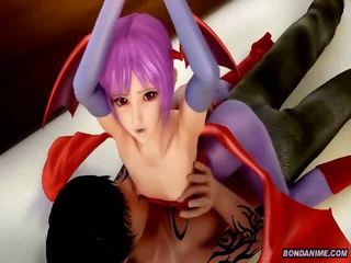 3d vampyr jente gets nipple tickled