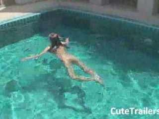 Nude swimming pool compilation