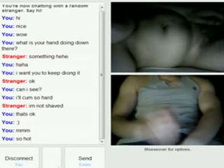 Omegle Girl Rubs Her Hairy Pussy For M...