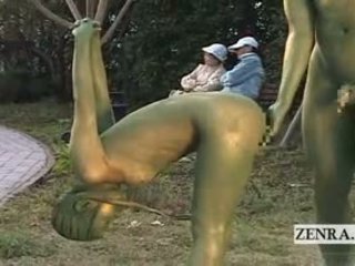 Subtitled japonsko ženska painted da mimic park statue