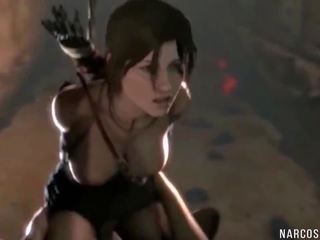 Caliente lara croft rides grande rabo en 3d sexo recopilación.